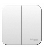BLANCA Открытой Установки 2-клавишный выключатель, 10А, 250B, БЕЛЫЙ (Schneider Electric) Systeme Electric