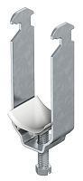 Скоба 2056 34 FT зажимная, диапазон зажима Ø28-34мм, под шлиц 16-17мм, гор. оцинк. (OBO Bettermann)