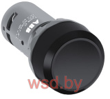 Кнопка CP1-10B-11, черная, без фиксации, 1NO+1NC, 1A, IP66, пластик, 22mm