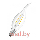 Лампа светодиодная LEDSCLBA40 4W/827 230V FIL E14 10X1 OSRAM