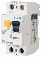 УЗО EATON PF7-40/2/003-A, 2P, 40A, 10kA, 30mA, тип A, 2M