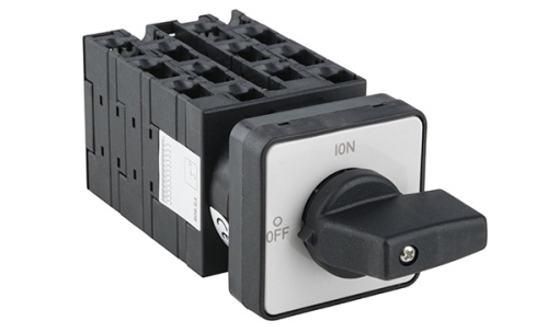 Переключатель Kripal UKT0-6-8348/E, 12P, 20A, тип 0-1, 12NO на 1, на дверь, фронт IP65