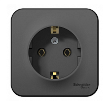 BLANCA Открытой Установки РОЗЕТКА с заземлением без шторок, 16А, 250В, АНТРАЦИТ (Schneider Electric) Systeme Electric