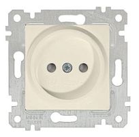 Розетка Mutlusan Rita 2P, защитные шторки, слоновая кость