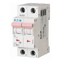 Авт. выключатель EATON PL7-D2/2, 2P, 2A, хар-ка D, 10kA, 2M