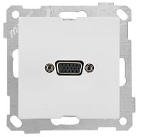 Розетка Mutlusan VGA, белая