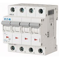 Авт. выключатель EATON FAZ-B6/4, 4P, 6A, хар-ка B, 15kA, 4M