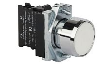 Кнопка плоская APT PB1S, белая, без фиксации, без подсветки, 1NO, 6A 230VAC/24VDC, 22mm, IP65