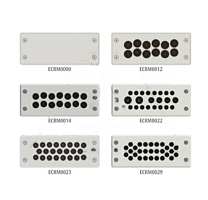 Панель кабельного ввода с фланцами для щита ETA EC 148x60мм, кол-во вход. x диаметр в мм: 12x5,0-13,5, IP65
