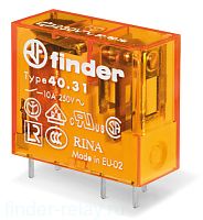 Миниатюрное реле Finder 403181100000, 1CO, 10A(250VAC/30VDC), 110VAC