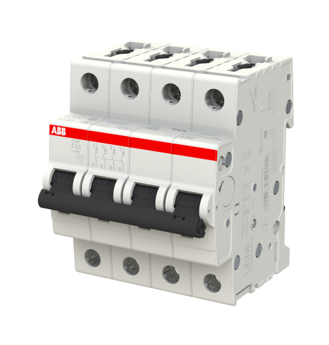 Автоматический выключатель ABB S204-C0,5 4P C 0,5A 10kA 4M