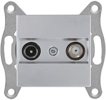 Розетка Mutlusan Rita TV-SAT, оконечная, нерж. сталь Розетка Mutlusan Rita TV-SAT, оконечная, нерж. сталь