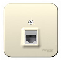 BLANCA Открытой Установки РОЗЕТКА компьютерная RJ45, категория 5E, МОЛОЧНЫЙ (Schneider Electric) Systeme Electric