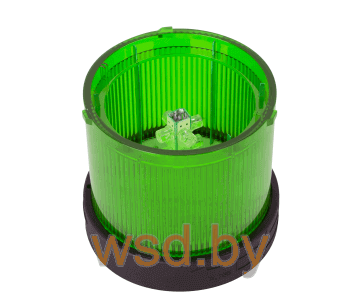 Модуль постоянного света TL-70, зеленый, LED, 220VAC, d=70mm, IP65