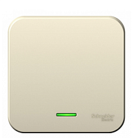 BLANCA Открытой Установки 1-клавишный выключатель с подсветкой, 10А, 250B, МОЛОЧНЫЙ (Schneider Electric) Systeme Electric