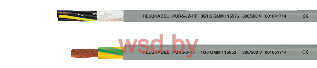 Кабель PURöJZ-HF для буксируемых цепей 3х6