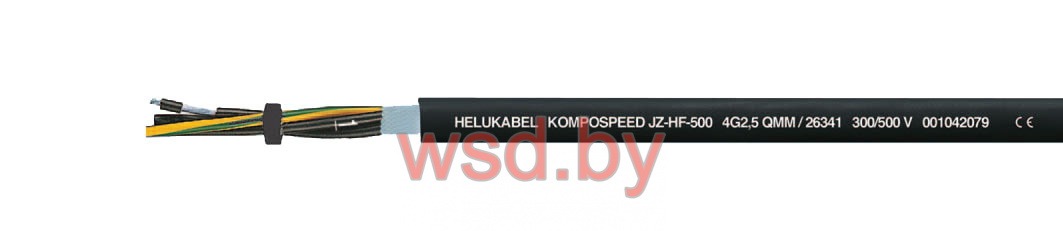 Кабель KOMPOSPEED®JZ-HF-500-C для буксируемых цепей 12х1