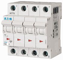 Авт. выключатель EATON PLSM-C25/4, 4P, 25A, хар-ка C, 10kA, 4M