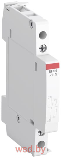 Блок-контакт вспомог. EH04-11N для EN20_40N/ESB16_100N, 6А, 1NO+1NC, 0.5M. Фото N2