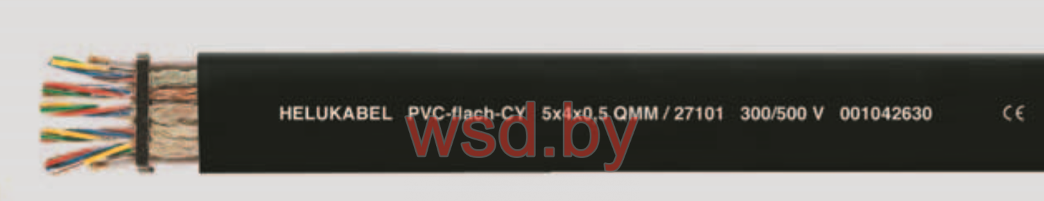 Кабель PVC-flach-CY 4x4x1