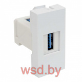 QD 45X22.5-USB_HB Розетка модульная (Kopos) белый