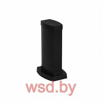 Мини-колонна 0,3m, 2 секции, корпус из алюминия, крышка ПВХ, цвет черный