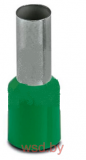 Кабельный наконечник AI 16 - 12 GN изолированный, сечение 16mm2, длина 12mm, зеленый (упак. 100шт.)