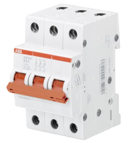 Выключатель нагрузки SHD203/40, 3P, 40A, 10kA, 3M ABB Выключатель нагрузки SHD203/40, 3P, 40A, 10kA, 3M ABB