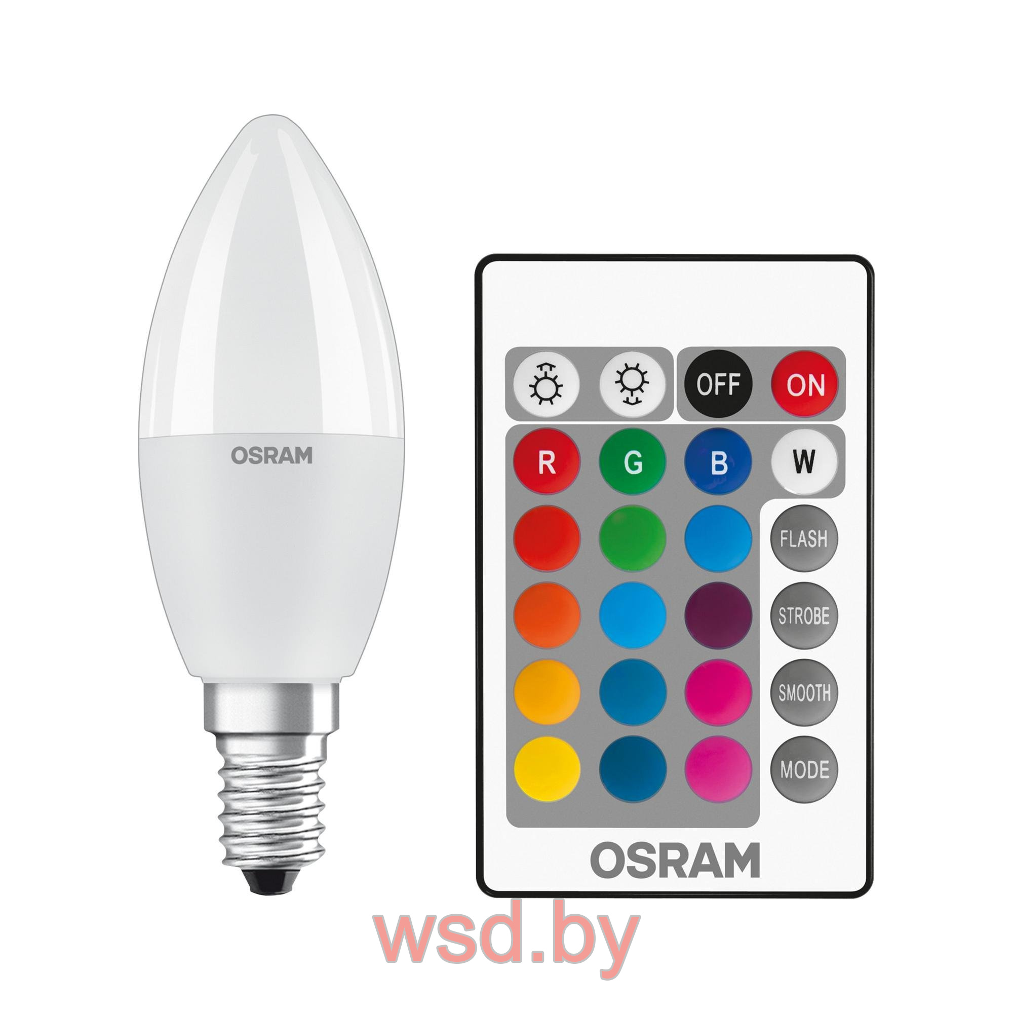 Лампа светодиодная LEDSCLB40REM 5,5W/827 230V FR E144X1 OSRAM