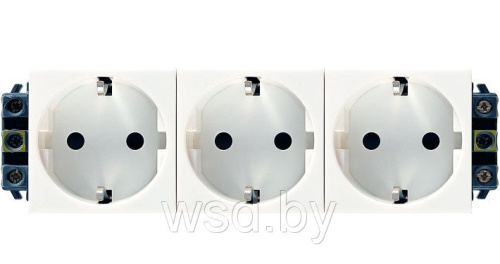 Legrand Mosaic - Розетка 6м 3Х2К+З немецкий стандарт