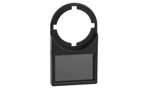 Держатель для таблички 25x18mm, с прозрачным окном, для одинарных кнопок 22mm (АРТ)