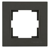 Рамка Mutlusan Rita 1 пост, черный мат