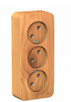 BLANCA Открытой Установки РОЗЕТКА 3-ая без заземления без шторок, 16А, 250В, ЯСЕНЬ (Schneider Electric) Systeme Electric