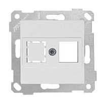 Адаптер Mutlusan для разъемов Keystone, одинарный, белый