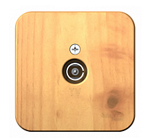 BLANCA Открытой Установки КОННЕКТОР ТВ, ЯСЕНЬ (Schneider Electric) Systeme Electric