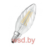 Лампа светодиодная LEDSCLBW40 4W/827 230V FIL E14 10X1 OSRAM