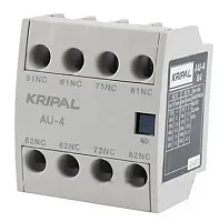 Блок-контакт вспом. Kripal AU-4-04, 4NC, фронт. монтаж, для контакторов UKC(D)-9_95