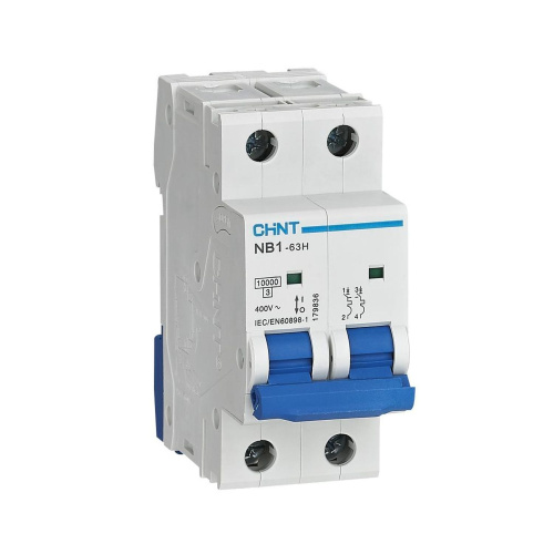 Автоматический выключатель CHINT NB1-63DC 2P 13А 6кА х-ка C 500В DC (R)