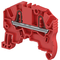 Клемма ZK2.5/5,2 пружинный зажим, 2 контакта, 24А, 1000В, красный ABB