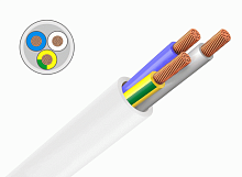 Провод ПВС 3х0,75 белый