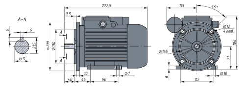 АИРЕ71C2 1.1кВт 3000об/мин Электродвигатель IM 2081 (комбинированный) фото 2 АИРЕ71C2 1.1кВт 3000об/мин Электродвигатель IM 2081 (комбинированный) фото 2