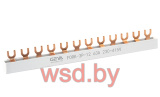 Шинка гребенчатая GEYA Fork 3P-12 на 4 Автоматический выключатель 3P, вилка,10мм2, 63A