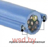 Круглый кабель, усиленный двумя стальными жилами S05VVD7-F(FYMYTW-JZ  8x1,5)