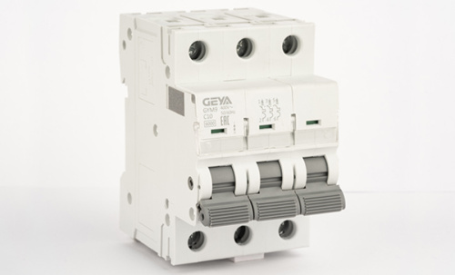 Автоматический выключатель GEYA GYM9-3P-10C, 3P, 10A, хар-ка C, 6kA, 3M