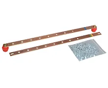 Набор шин N и PE к ПР (250А) Шина М1Т 418х20х3 10хМ8, на изоляторах