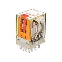 Реле Shenler RKE4CO730LT, 4CO, 5A(250VAC/30VDC), 230VAC, мех. индикация, тест-кнопка с блокировкой, LED