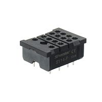 Цоколь Shenler SY14-P, 10A(300V), для печатных плат, черный, для RKE4, RKF4, R4N, MY4, 55.34, KMY4, PT4, RCM5