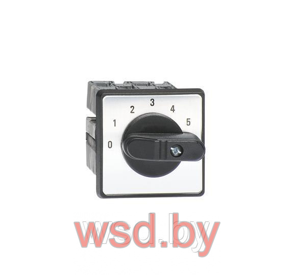 Переключатель ONSO51PB, тип 0-1-2-3-4-5, 25А, 1н.о./на 1,2,3,4 и 5, IP65, монтаж на дверь. Фото N2