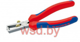 Стриппер для одно-, много- и тонкожильного кабеля, зачистка: D 5 мм (10 мм, AWG 7), L-160 мм, чёрный, 2-комп. рукоятки (KNIPEX)