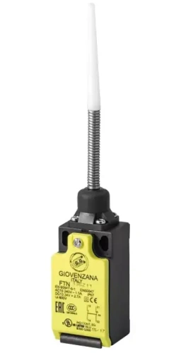 Концевой рычажный выключатель с пружинной штангой и наконечником из ПА Giovenzana FTN135